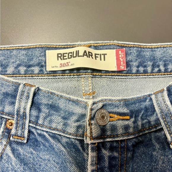 LEVI’S 505 Regular Fit Blue Jeans - Picture 4 of 12